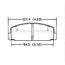 D332 FB06-49-280 for Toyota Lexus top quality brake pad